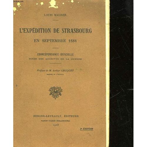 L'expedition De Strasbourg En Septembre 1681