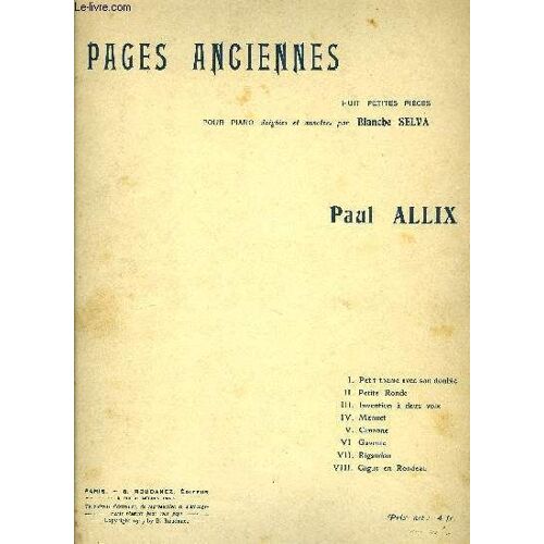 Pages Anciennes