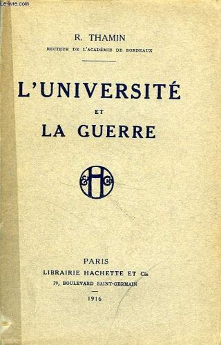 L'universite Et La Guerre