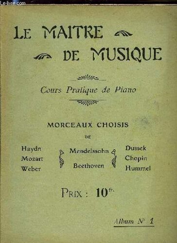 Le Maitre De Musique, Album N°1
