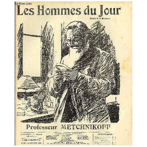 Les Hommes Du Jour N° 126 : Professeur Metchnikoff. Portrait En Couverture Par Delannoy