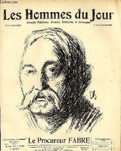 Les Hommes Du Jour N° 323. Le Procureur Fabre.