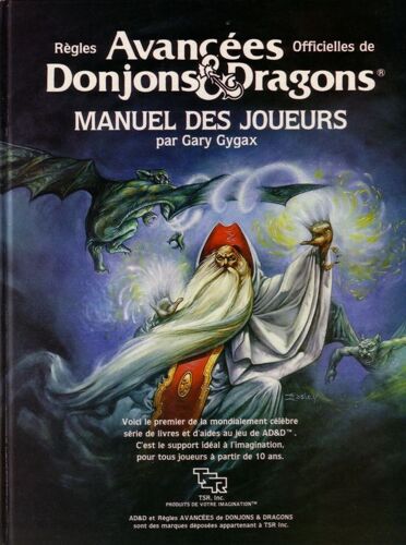 Règles Avancées Officielles De Donjons Et Dragons - Manuel Des Joueurs - Gary Gygax