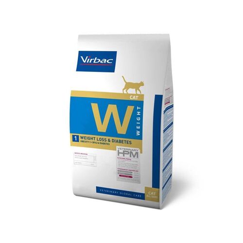 Croquettes Weight Loss & Diabetes Chat Sac 1.5 Kg - Veterinary Hpm