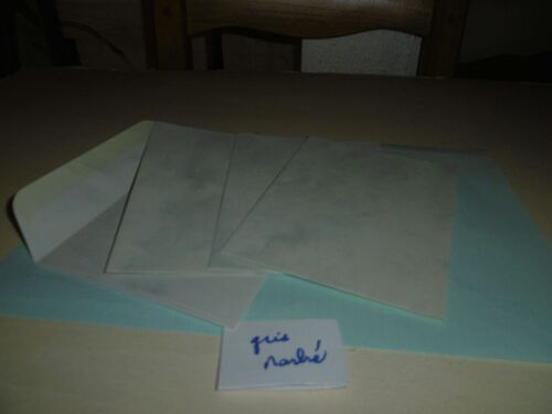 Enveloppes 114x162mm Grise Marbré Artoz Par 10