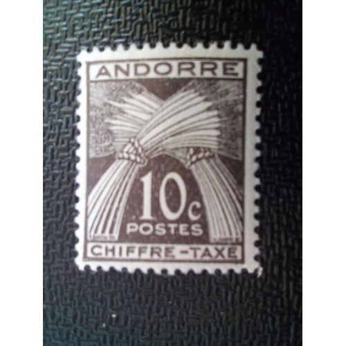 Timbre Andorre Yt T 32 «Timbre Taxe» 1946 ( 80404 )