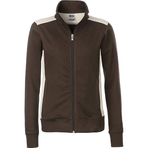 Sweat De Travail Zip Intégral - Femme - Jn869 - Marron
