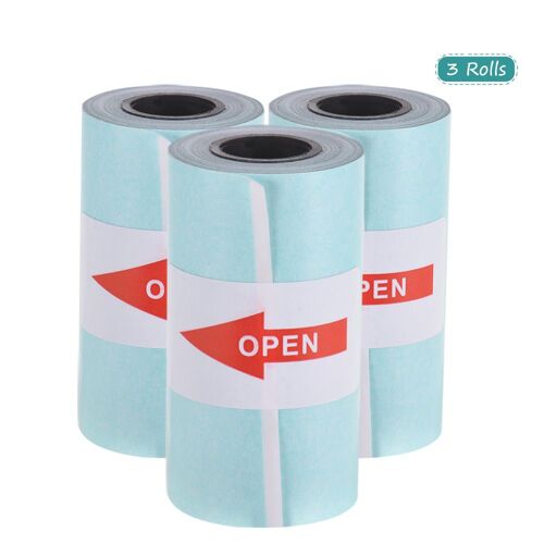 3 Rouleaux De Papier À Impression Autocollant, Papier Photo Thermique Adhésif, Pour Mini Imprimante Photo Paperang Reçus, 57x30 Mm, Nouveau