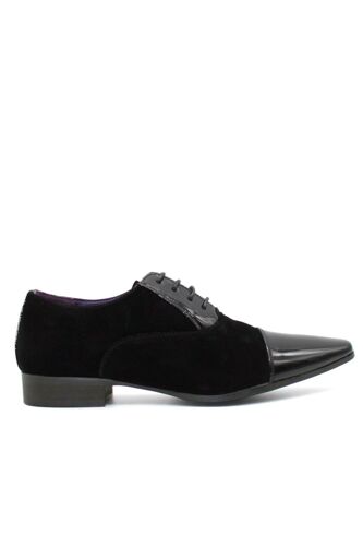 Derbies Aspect Daim Et Vernis Bleu Homme - 41