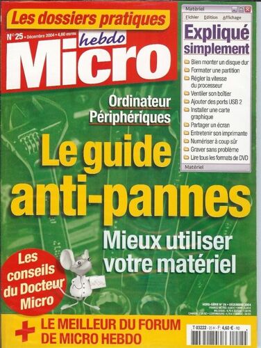 Micro Hebdo Hors-Série N° 25 : Le Guide Anti-Pannes