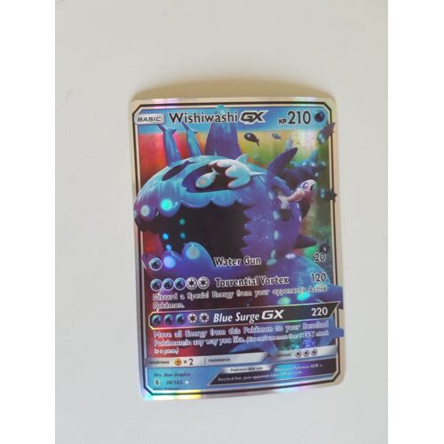 Carte Pokemon - Wishiwashi Gx Brillante (Version Anglaise)