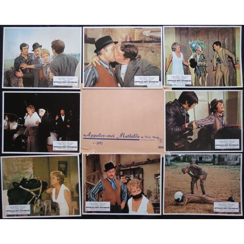 Appelez-Moi Mathilde Film 1969 De Pierre Mondy Avec Jacqueline Maillan, Michel Serrault, Bernard Blier, Robert Hirsch, Guy Bedos, Jacques Dufilho - 8 Photos D'exploitation Originales Cinema 22,5x29 Cm