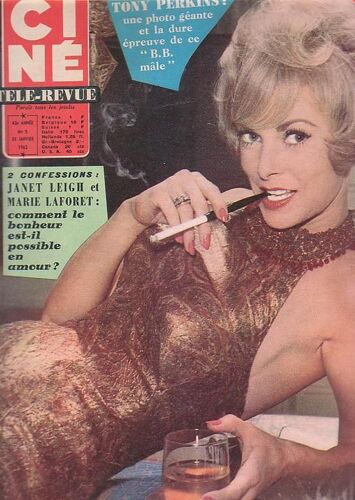 Ciné Télé Revue N° 5 : Janet Legh Marie Laforêt Catherine Deneuve Anthony Perkins Du 31 Janvier 1963