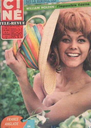 Ciné Télé Revue N° 39 : William Holden France Anglade Tipi Hedren Shirley Mac Laine  Du 26 Septembre 1963