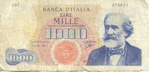 Billet 1000 Lire (G.Verdi)
