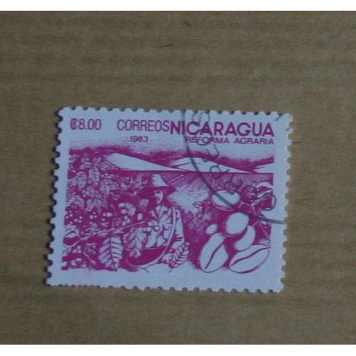 Timbre  Oblitéré Nicaragua, Réforme Agraire