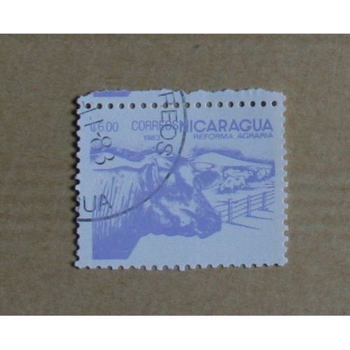Timbre  Oblitéré Nicaragua, Réforme Agraire