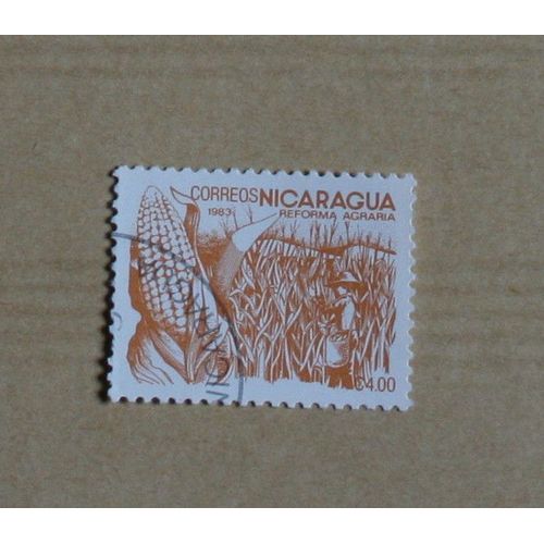 Timbre  Oblitéré Nicaragua, Réforme Agraire