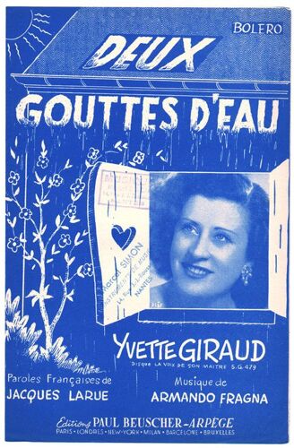 Deux Gouttes D'eau (Boléro - Jacques Plante, Armando Fragna) / Yvette Giraud