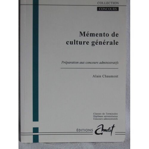Memento De Culture Generale