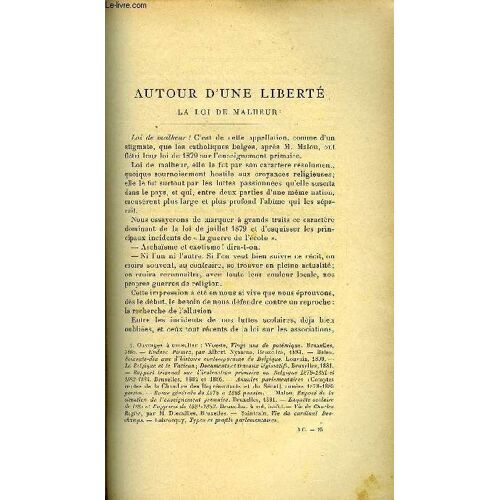 Etudes Tome 90 N° 5 - Autour D Une Liberté, La Loi De Malheur Par Pierre Castillon, Remarques Sur L Éducation Du Sens Religieux Par Henri Bremond, La Dette Française Et Ses Origines Depuis Le(...)