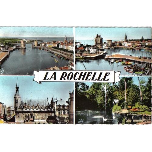 Carte Postale, France, Charente Maritime ( 17 ), La Rochelle En Vues Multiples - Oblitération Du 25/07/1962