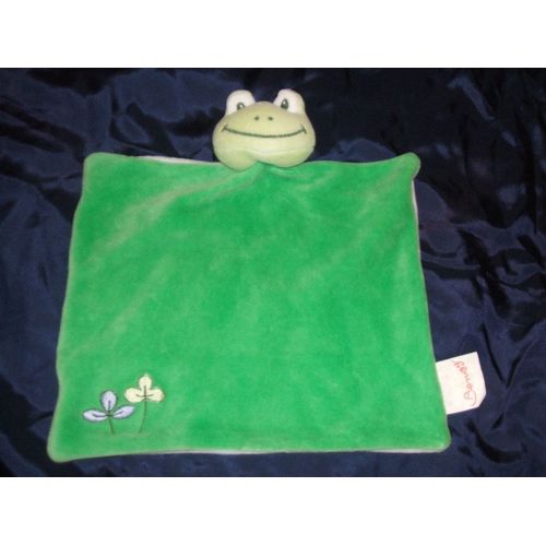 Doudou Plat - Peluche Grenouille Vert