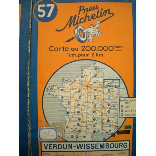 Carte Michelin N° 57 6 Verdun/Wissembourg