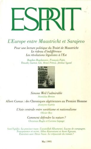 L Europe Entre Maastricht Et Sarajevo Mai 1995