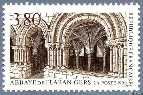 France 1990, Très Beau Timbre Neuf** Luxe Yvert 2659, Abbaye De Flaran Dans Le Gers.