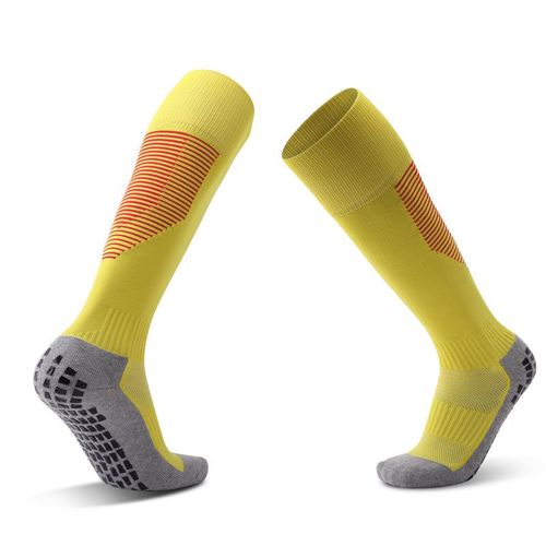 Chaussettes De Football Jaunes ¿ Taille Adulte Et Enfant ¿ Lot De 3 Paires ¿ Résistantes Et Lumineuses