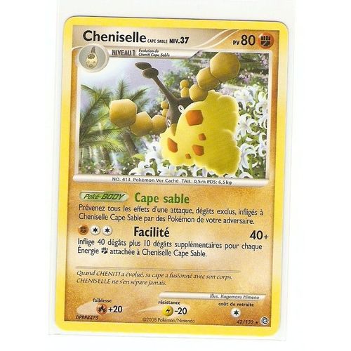 Pokemon - Cheniselle 80 Pv 42/132 D&p "Merveilles Secretes"