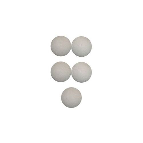 Lot de 5 Balles de Baby Foot Blanches - diamètre 35 mm  - Taille Officielle