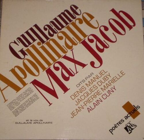 Poetes Actuels - Lus Par Alain Cuny, J.P. Marielle J. Duby, D.Manuel