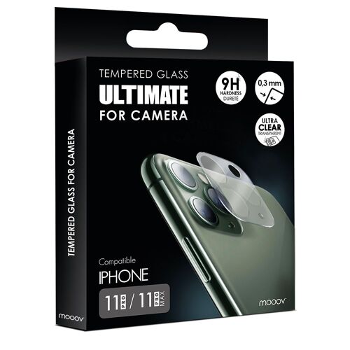 Verre trempé caméra arrière pour iPhone 11 PRO / 11 PRO MAX