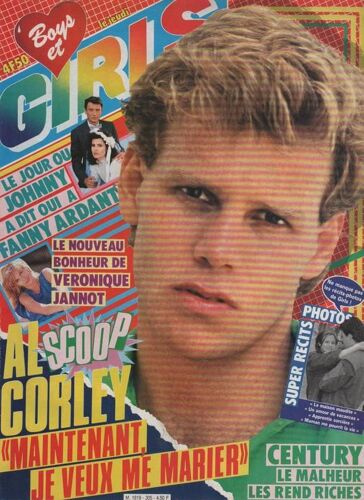Boys Et Girls N° 305 : 10-1985 Al Corley/Pierre Bachelet/Vartan/Mas/Mimie Mathy/Mink De Ville/Johnny Hallyday/F Ardant/J J Lafon/Michael J Fox/Veronique Jannot/Pierre Cosso (1/4p)