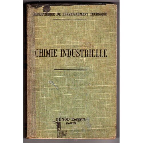 Cours Élémentaire De Chimie Industrielle