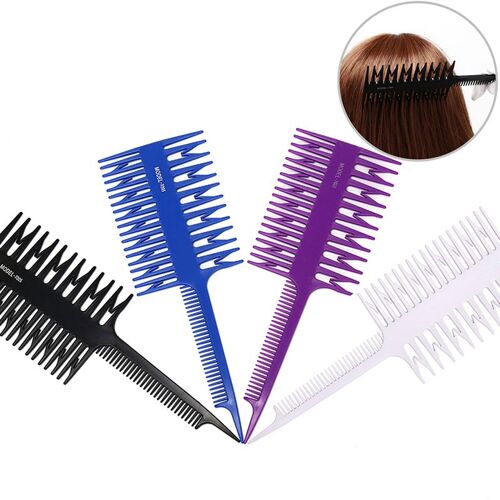Xm 1 Pièces Salon Poisson Os Forme Peigne Cheveux Teinture Sectionnement Mettant En Évidence Peigne Femmes Updo Grande Dent Peigne Cheveux Teinture Outil 