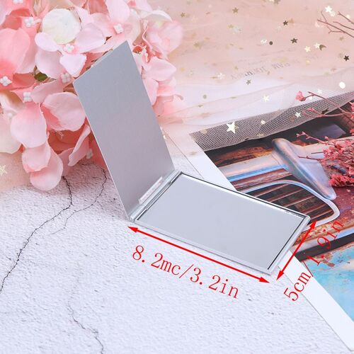 5 Tailles Personnalisées Ultra-Mince Pliant Maquillage Miroir Portable Compact Cosmétique Miroir Poche Rectangle Maquillage Miroirs Pliants 