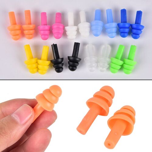 Protège-Oreilles En Silicone Étanche, 4 Pièces = 2 Paires, Anti-Bruit, Pour Dormir, Voyage, Natation