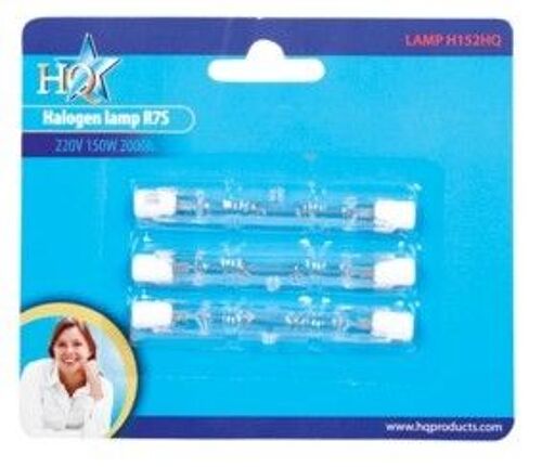 Hq H152hq - Ampoule Halogène  R7s - 150w - 3 Pieces