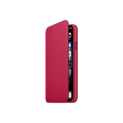 Apple Folio - Étui À Rabat Pour Téléphone Portable - Cuir - Framboise - Pour Iphone 11 Pro Max