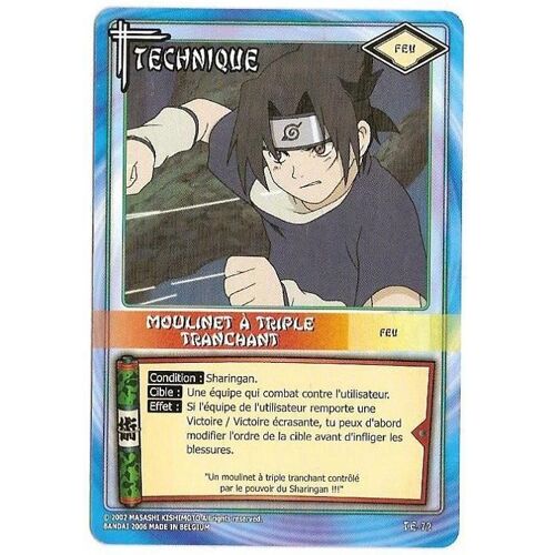 Moulinet À Triple Tranchant  - Te-72  (Carte Naruto Serie 2 )