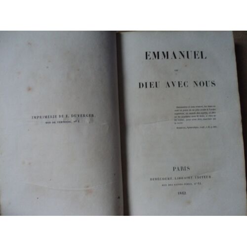 Emmanuel Ou Dieu Avec Nous