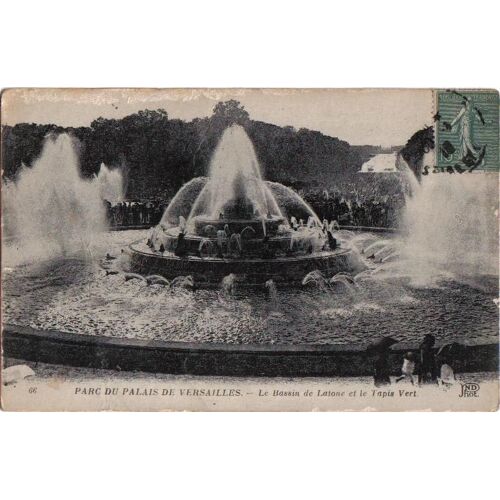 Carte Postale Ancienne, France, Yvelines ( 78 ), Château De Versailles, Lot 31, Le Bassin De Latone Et Le Tapis Vert