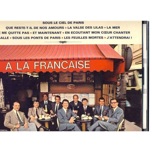 Les Compagnons De La Chanson - À La Française - 11 Titres : Sous Le Ciel De Paris, La Mer, Les Feuilles Mortes, Pigalle - Disque Vinyle 33 Tours Stereo Mono Cds S 63 156 -
