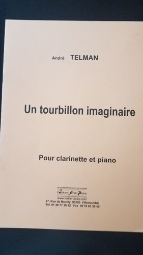 Un Tourbillon Imaginaire Pour Clarinette Et Piano