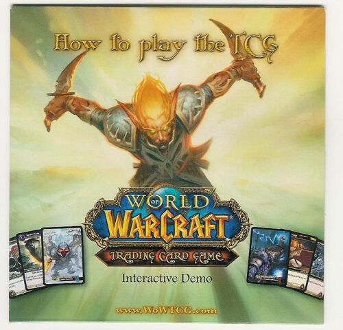 World Of Warcraft - Trading Card Game - Cd Demo Interactive - How To Play The Tcg (Comment Jouer À Trading Card Game)
