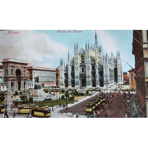 Carte Postale : 1910, Milan, Place Du Dôme