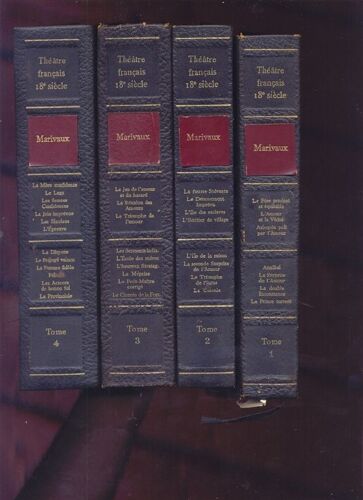 Théâtre Français Du 18° Siècle : Marivaux (4 Volumes)